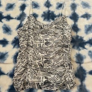 Newspaper tank top